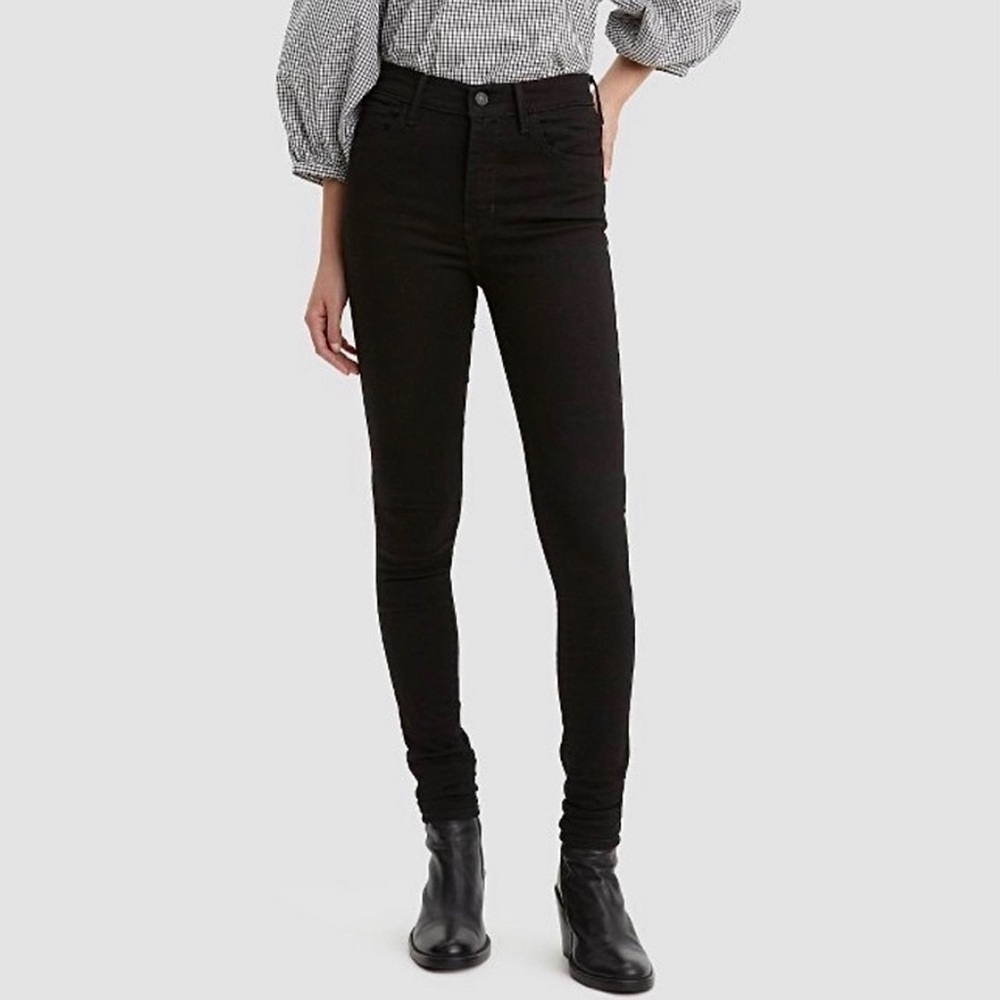 Levi’s 720 High Rise Super Skinny Black Denim Jeans , size 26